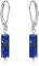 Lapislazuli Ohrringe Hängend 925 - Zylindrische Ohrhänger Mit Lapislazuli Schmuck - Geschenke für Damen, Kinder, Mädchen