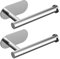 Toilet Roll Holder Wall Mounted - Self Adhesive,304 Stainless Steel Wall Mounted Toilet Paper Holder,Waterproof & Rust Resistant for Bathroom, Washroom, Toilet, Kitchen(Silver-2)