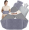 Xuntuo Hot Water Bottle,Extra Long 130 cm Hot Water Bottle Belt with Waist Cover Hot Water Belt for Abdomen,Back,Waist Warm