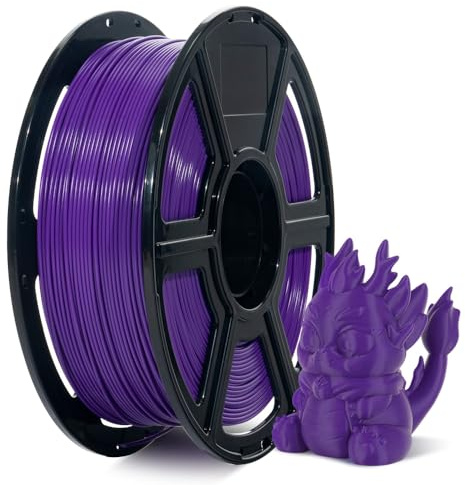FLASHFORGE Rapid PLA Filament 1.75mm, High Flow Speedy 3D Printer Filament, Experience Exceptional Performance with 500mm/s High-Speed Printing, Neatly Wound & Top-Notch Filament (Purple)