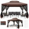 COBIZI Gartenpavillon Mit Moskitonetz Pavillon 3x4 Wasserdicht Stabil Winterfest Pavillon Metall Winterfest Sturmfest Garten Pavilion Wetterfest Gazebo Pavilion Metall Pavilion