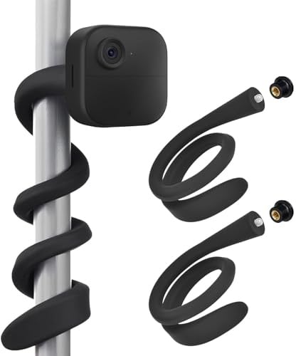 Flexibler Twist Mount,Kamera Halterung kompatibel mit Blink Outdoor 4,Outdoor 2K+,Outdoors (3rd Gen),XT/XT2,Blink Mini/Mini 2K+,Mini2, Indoor Kamera,360° Drehbar & Ohne Bohren
