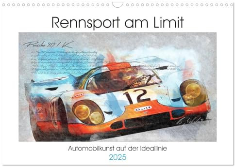 Rennsport am Limit (Wandkalender 2025 DIN A3 quer), CALVENDO Monatskalender