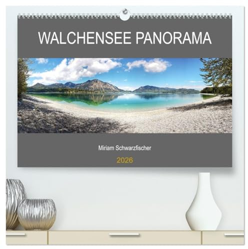 Walchensee Panorama (hochwertiger Premium Wandkalender 2026 DIN A2 quer), Kunstdruck in Hochglanz: Die schönheit Walchensee (CALVENDO Orte)