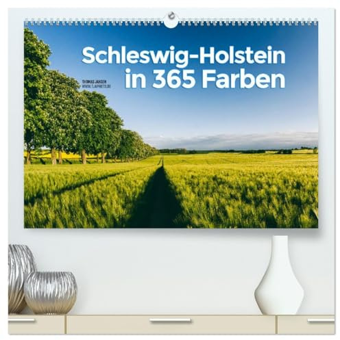 Schleswig-Holstein in 365 Farben (hochwertiger Premium Wandkalender 2026 DIN A2 quer), Kunstdruck in Hochglanz: Kommen Sie mit auf eine Reise durch Schleswig-Holstein (CALVENDO Orte)