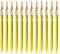 Outdoor Bunker Zeltheringe mit Zugschnuren, 17,8 cm, leicht, 3-strahlig, Aluminium, Gold