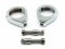 Motorrad Gabel Blinker Relocation Relocator Halterung Schellen Halterung Für Dyna XL Cruiser Chopper (Chrom, 41mm)