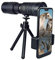 NBAA 4K 10-300X40mm Super-Tele Zoom-Monokular-Teleskop Tragbar mit Telefonclip+ Stativ,7.87“,Vergrößerung: 7-17 mal, Sichtfeld: 230-110FT 1000YDS