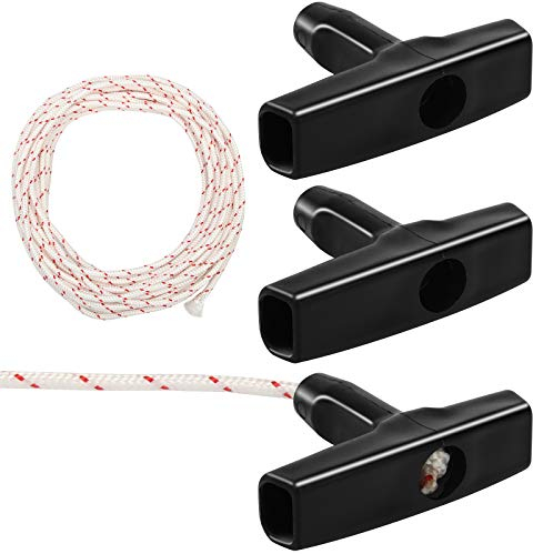 Zhichengbosi Recoil Starter Rope, 3 mm Lawn Mower Pull Cords, Engine Starter Pull Cords for Chainsaws, Lawn Mower (10 m, White)