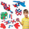 Clixo Grab & Go Magnetic Toy for Kids - Flexible, Durable, Imagination-Boosting Magnet Building Toy. An Educational Multi-Sensory STEM Experience. Great as a Travel Game. For Ages 4-99. 18 Piece Pack