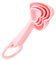Yardwe 12Pcs Measuring Spoons Set Plastic Heart Measuring Spoon Teaspoon Dessert Spoon Scoop Wedding Gift for Home Restaurant
