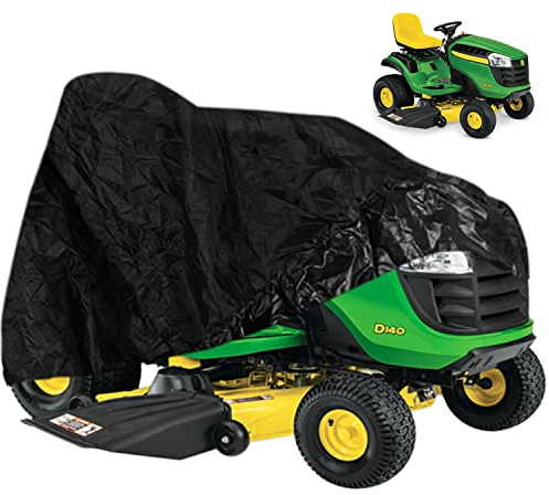 Sunluway LP93917 Rasenmäher-Abdeckung für John Deere 100-X300 Serie Traktoren, 330D Oxford-Gewebe, Regenschutz vor Staub, Schmutz, Schnee, Regen, Sonnenstrahlen, bietet Allwetterschutz im Freien
