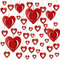 SHYOSUCCE Deko für Valentinstag,46pcs 3D Herz Girlanden,Herzen Banner, Party-Dekoration für Valentinstag, Hochzeit, Verlobung, Geburtstag, Jubiläumsfeier und Abschlussfeier