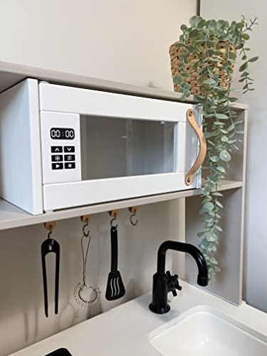 Mikrowelle Aufkleber für Kinderküche I Passend Ikea Duktig I 9x5cm