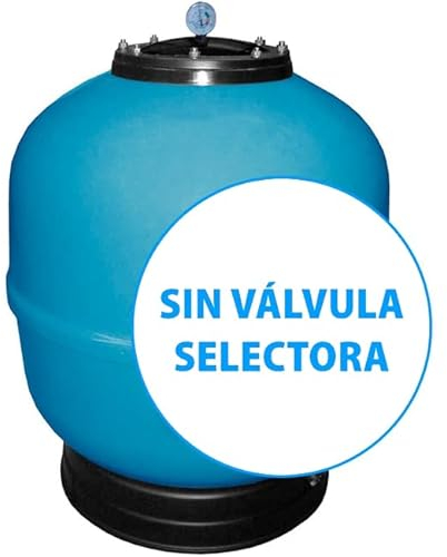 Suinga Filtro depuratore per Piscina, senza valvola selettora, Finitura esterna in gelcoat Colore blu (Ø 650 mm - Uscite 1½)