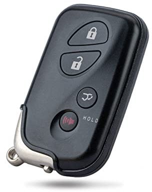 Extra-Partss Smart Car Key Fob Replacement for Lexus RX350 RX450H GX460 CT200H fits 2010 2011 2012 2013 2014 2015 Proximity 4 Button Remote HYQ14ACX 271451-5290 (1)
