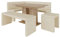 Eckbank Akiko mit Tisch und Bänken - Eckbankgruppe für Ihrem Esszimmer, Küche modern, Sitzecke, Essecke. Perfekt für Küche, Büro und Rezeption. Solide Verarbeitung (Soft 18, 196x142 rechts)