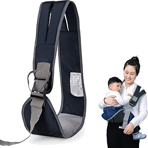 Babytrage, Tragbare Baby Tragegurt Mit Verstellbaren Schultergurten, Babytrage Seitlich Kleinkind Trage, Baby Carrier Tragetuch Baby, Kleinkind Bis Zu 25kg (Dunkelblau)