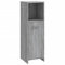 vidaXL Badschrank, Badezimmerschrank mit viel Stauraum, Schrank für Badezimmer, Badmöbel Badezimmermöbel Beistellschrank, Grau Sonoma Holzwerkstoff