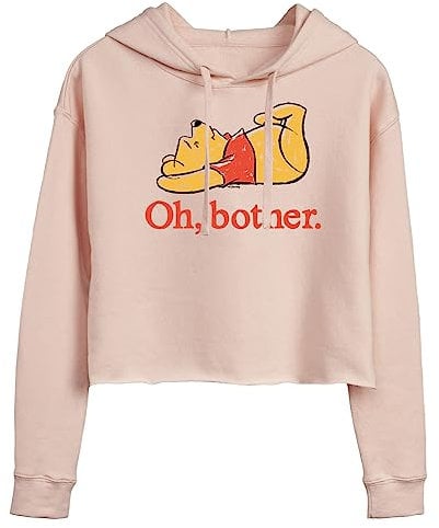 Disney - Winnie the Pooh - Oh, Bother - Sketch - Damen Cropped Pullover Hoodie, Blush, Medium