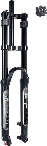 Kcolic Mountainbike Federgabel 26 27,5 29 Zoll Federweg 160 mm Air MTB-Gabel Zugstufenverstellung Doppelschulter mit Lockout Funktion Fahrrad-Stoßdämpfer C,26