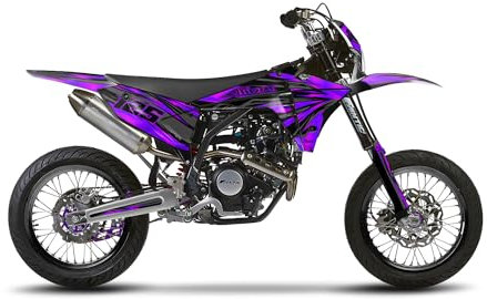Arider Dekor (Aufkleber) für Fantic XMF 50/125 (2023) | Lightning Edition (Lila)