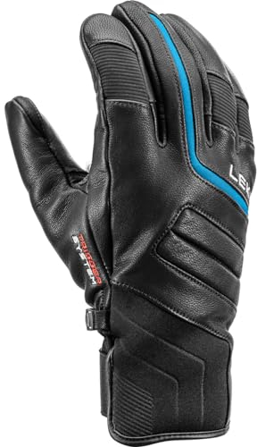 LEKI Phoenix 3D Handschuhe, Black-Vintage Blue, EU 9,5