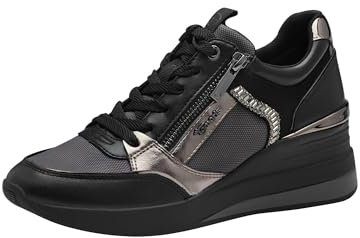 Tamaris Damen Sneaker Wechselfußbett; Anthracite, EU 41