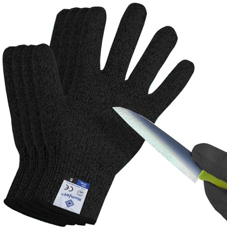 Numjot Cutting Gloves, Level 5 Food Grade Protection, Kitchen Safety Gloves for Oyster Opening, Fish Fillet Processing, Mandolin Cutting, Meat Cutting
