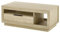 FURNARO Denver Couchtisch mit 1 Schubkasten Wildeiche teilmassiv Bianco geölt modern komplett montiert BHT 110x45x65 cm