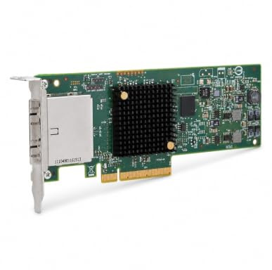 Elprico Adattatore Bus Host SAS 9207-8e, HBA PCIe 3.0 X8 a 8 Porte 6Gbps, modalità IT JBOD, 1024 Dispositivi, 700.000 IOPS, SFF-8088, Profilo Basso, per Server NAS ZFS, con Wins Linux