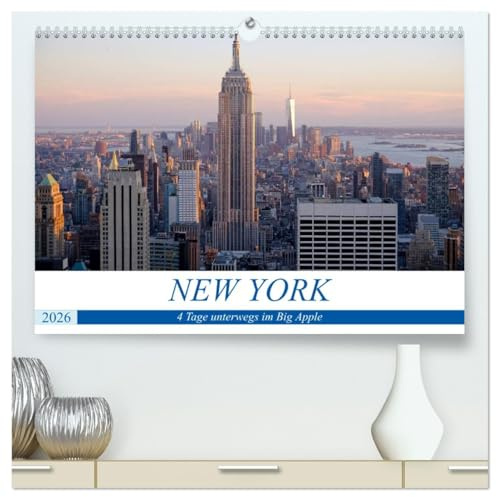 New York - 4 Tage unterwegs im Big Apple (hochwertiger Premium Wandkalender 2026 DIN A2 quer), Kunstdruck in Hochglanz: Monatskalender, 14 Seiten (CALVENDO Orte)