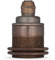 Vintage Gewindemantel Lampenfassung E27 aus Messing (inkl. 2x Schraubringen) - Das Original aus Europa - Old English Finish