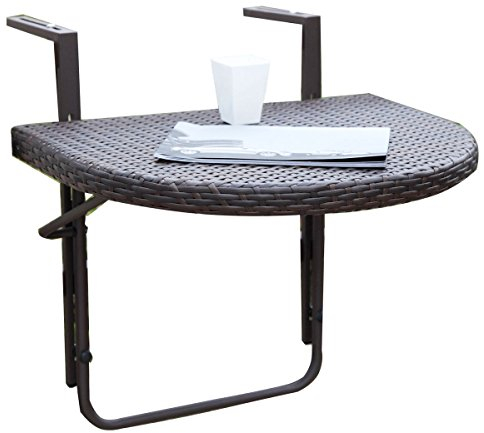Gravidus klappbarer Balkon-Hängetisch, Coffee