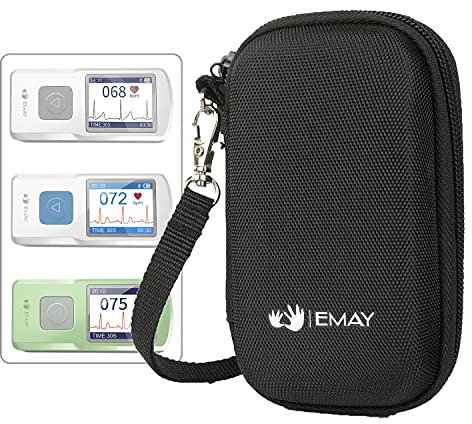 EMAY Hard Case for Emay Portable EKG (Case Only, Protects Both EMG-10 & EMG-20 During Travel & Everyday Use)