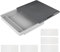 Under Table Drawer Storage with 5 Stickers, Large Hidden Desktop Drawer Tray for Home Office School, Non-slip Desk Organizer Box for Storing Pens Rulers Compasses Tissues Scissors Mobile Phones(Gray)