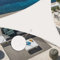 Sunnylaxx 3x3x4,25m Crema Tenda a Vela Triangolare Vela Ombreggiante, Impermeabile Vele Parasole Protezione UV per Esterno, Giardino e Terrazza, Piscina