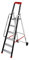 Hailo - Escabeau Professionnel de Chantier Roulant Pliable en Aluminium 6 marches Hailo