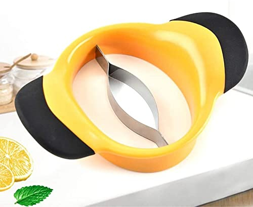 1 affettatrice per mango, taglierina e sbucciatrice per mango super affilati, separatore per mango e detorsolatore extra large, affettatrice per frutta