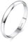 YADOCA 2MM Ringe Silber 925 Damen Klassische Hochglanzpolierte Sterling Silber Verlobungsring Band Daumenring Ewigkeitsringe (mit Geschenkbox) Größe 52