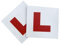 ZKR Vinyl L Plate 2 Pack for Car Learning Driver L Plate Printed Sticker, Learner Sticker, Learner L Plates Easy to Move Without Scratching (2)