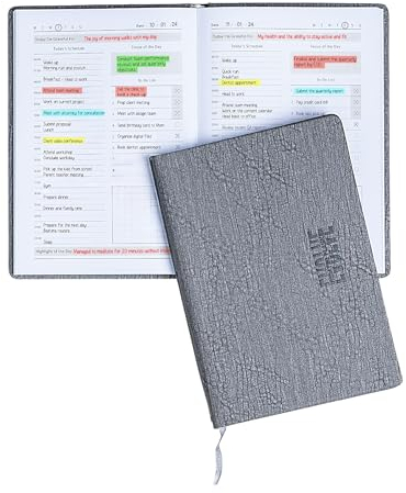 Sorena - Agenda sin fecha – Organizador y agenda ideal A5 – Lista de tareas, diario o planificador con calendario – ideal para estudiantes o profesores, universitarios esenciales