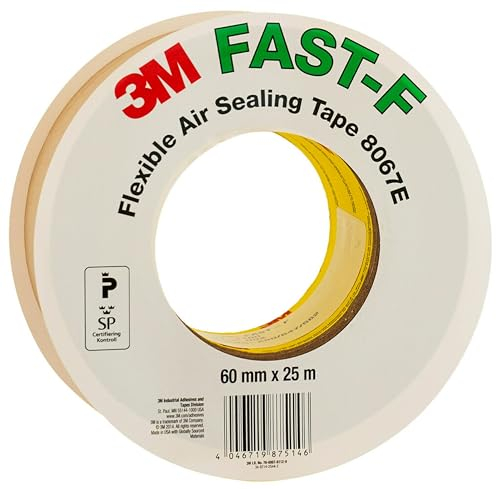 3M Flexibles Dehnbares Dichtband 8067E FAST-F, Braun, 60 mm x 25 m, 0.25 mm
