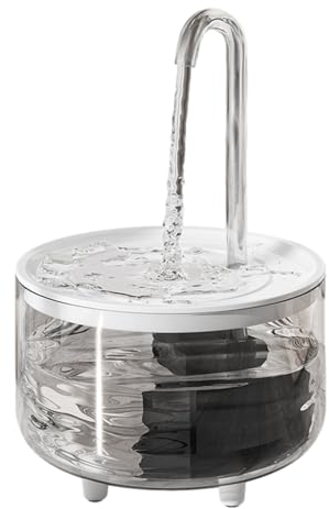 CENMOO Fuente De Agua Para Perros Y Gatos, 1 L, Inalámbrica USB, Apagado Automático