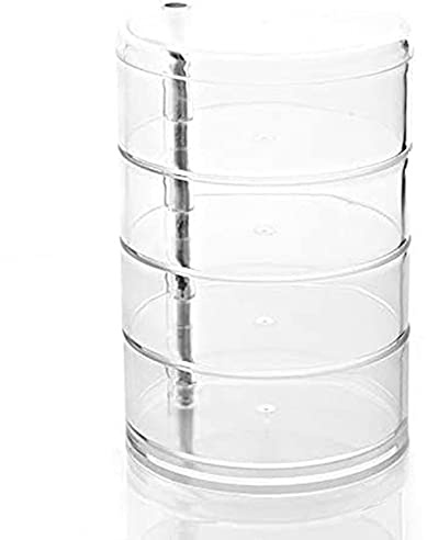 YEHEI Aufbewahrung Box für Kinder Haar ZubehöR, Haar Nadel Kopf Seil Schmuck, Aufbewahrung Box für Gummi BäNder, Rotation der Transparenten Box