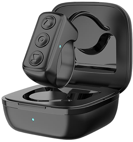 Bluetooth Remote Control Page Turner für Tik Tok, Tik Tok Scroll Ring, Wireless Page Turner Ring mit Stabilem Signal für Smartphone APP für iOS/Android (Schwarz)