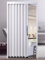 ZAQYCM Falttür Innentür Aluminium Weiß Scheunentür Für Türöffnung, Waschküche Und Dusche (Size:116x203)