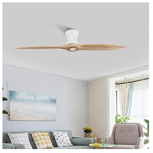 DRINGP Village Industrial Wooden Ceiling Fan with Lights Wood Ceiling Fans Without Light Decorative Ceiling Light Fan Lamp (Color : C, Size : 180-240V)