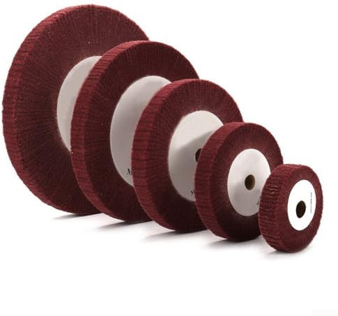 Disque de polissage abrasif non tissé, grain 320, polissage des lamelles en fibre de nylon, convient pour le bois et le métal (150 mm)