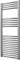 Greened House Chrome Curved Heated Towel Rail 500mm Wide x 1200mm High Central Heating Towel Radiator